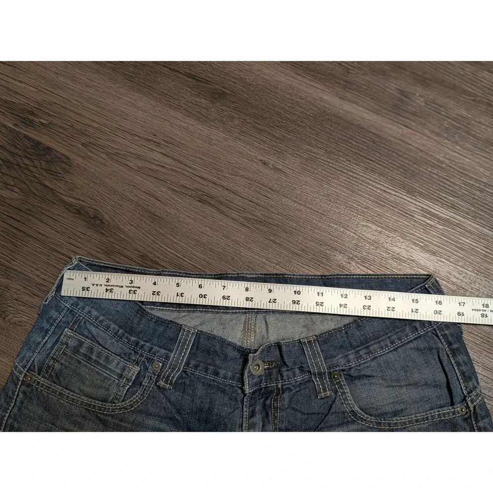 Levis 514 Slim Straight Jeans Mens 34x30 Blue‎ Medium Wash Zipper Back Pockets